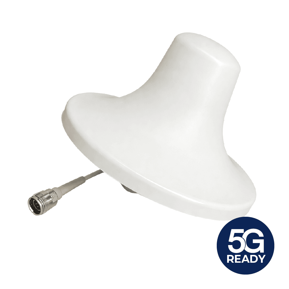 Wideband Omnidirectional Ceiling Antenna | 698-6000 MHz | 2-4.5 dBi | 50 Ω